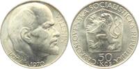 Tschechoslowakei 50 Kronen 100. Geburtstag von Lenin