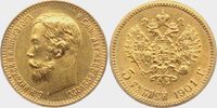 Russland 5 Rubel Nikolaus II.(1894-1917)