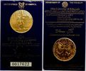 USA 100 Dollar Olympiade Los Angeles 1984 - Fackelläufer Bild