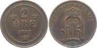 Schweden 2 Öre Oskar II. (1872 - 1907) -