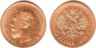 Russland 5 Rubel Nikolaus II.(1894-1917)