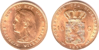 Niederlande 10 Gulden Königin Wilhelmina (1890-1948)- Jugendportrait