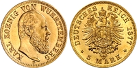 Württemberg 5 Mark König Wilhelm II. von Württemberg (1891-1918)