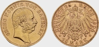 Sachsen 10 Mark König Georg von Sachsen
