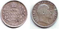 Indien 2 Annas Edward VII. (1901 - 1910)