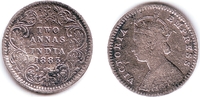 Indien 2 Annas Victoria (1837 - 1901) -