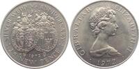 Gibraltar 25 New Pence Silberhochzeit