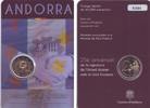 Andorra 2 Euro auf Coincard 25 Jahre Zollunion mit der EU