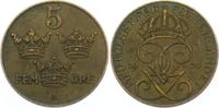 Schweden 5 Öre Gustaf V. (1907 - 1950)