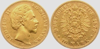 Bayern 10 Mark König Ludwig II. von Bayern (1864-1886)