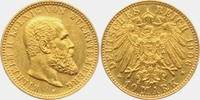 Württemberg 10 Mark König Wilhelm II. von Württemberg (1891-1918)