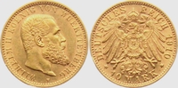 Württemberg 10 Mark König Wilhelm II. von Württemberg (1891-1918)