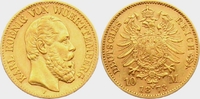 Württemberg 10 Mark König Karl von Württemberg (1864-1891) Picture