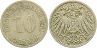 Kaiserreich 10 Pfennig 10 Pfennig - großer Adler -