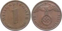 Drittes Reich 1 Reichspfennig 1 Reichspfennig - mit Hakenkreuz -