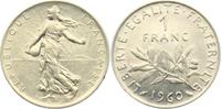 Frankreich 1 Franc Säerin vor aufgehender Sonne - Olivenzweig -