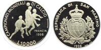 San Marino 10000 Lire Fußball WM 1998 in Frankreich - Spielszene -