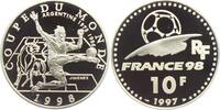 Frankreich 10 Francs Fußball WM 1998 in Frankreich - Stier - Weltmeisterschaften Argentinien -