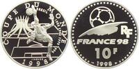 Frankreich 10 Francs Fußball WM 1998 in Frankreich - Fallrückzieher - Weltmeisterschaften Brasilien -