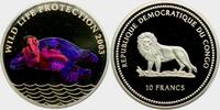 Kongo 10 Francs Meeresschildkröte - mit Hologramm -