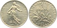 Frankreich 1 Franc Säerin vor aufgehender Sonne - Olivenzweig -