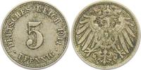 Kaiserreich 5 Pfennig 5 Pfennig - großer Adler -