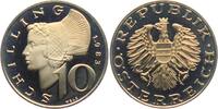 Österreich 10 Schilling Frauenkopf - Wachauerin -