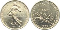 Frankreich 1 Franc Säerin vor aufgehender Sonne - Olivenzweig -