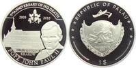 Palau 1 Dolllar Papst Johannes Paul II. - Seminar in Krakau - versilbert -