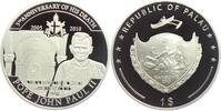 Palau 1 Dolllar Papst Johannes Paul II. - Priesterweihe - Ordinat - versilbert -