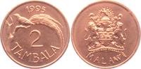 Malawi 2 Tambala 1995 Spitzschwanz Paradieswitwe - Paradiesvogel unc.