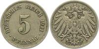 Kaiserreich 5 Pfennig 5 Pfennig - großer Adler -