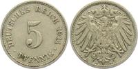 Kaiserreich 5 Pfennig 5 Pfennig - großer Adler -
