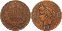 Frankreich 10 Centimes 3. Republik (1871 - 1940) - kleines A -