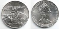 Falkland Inseln 2 Pounds Commonwealth Spiele 1986 in Edinburgh - Schießen - Schütze -