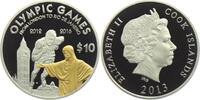 Cook Island 10 Dollar Olympische Spiele 2012 & 2016 in London + Rio - Big Ben - Christusstatue -