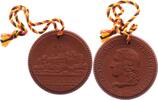 Meissen Medaille Porzellan Stadtbild Meissen - Johann Friedrich Böttger - in Box -