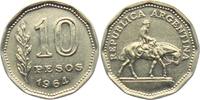 Argentinien 10 Pesos Reiter zu Pferd -