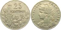 Frankreich 25 Centimes Kopf der Marianne -
