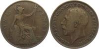 Großbritannien 1 Penny George V. (1910 - 1936) - sitzende Britannia -