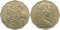 Australien 50 Cents Elisabeth II. - Känguruh und Emu -