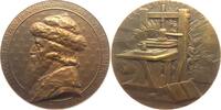 Deutschland - Frankreich Bronce-Medaille Johannes Gutenberg - Buchdruck -