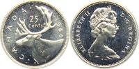 Kanada 25 Cent 1966 Elch - Tiere st