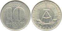 DDR 10 Pfennig Hammer und Zirkel -