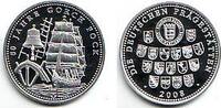 Deutschland - BRD Silbermedaille Gorch Fock - Silbergedenkprägung - Segelschiff - Segelschulschiff -