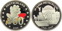 Deutschland - BRD Silbermedaille 60 Jahre Deutschland - Eichblatt 2009 -