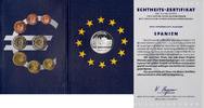 Spanien 3,88 Euro + Silbermedaille - KMS Kursmünzen-Satz mit Silbermedaille Königspalast in Madrid -