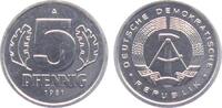 DDR 5 Pfennig Hammer und Zirkel -