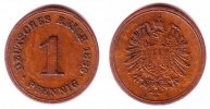 Kaiserreich 1 Pfennig Kursmünze, kleiner Adler -