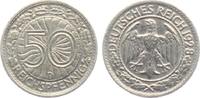 Weimarer Republik 50 Reichspfennig 50 Reichspfennig - Reichsadler -